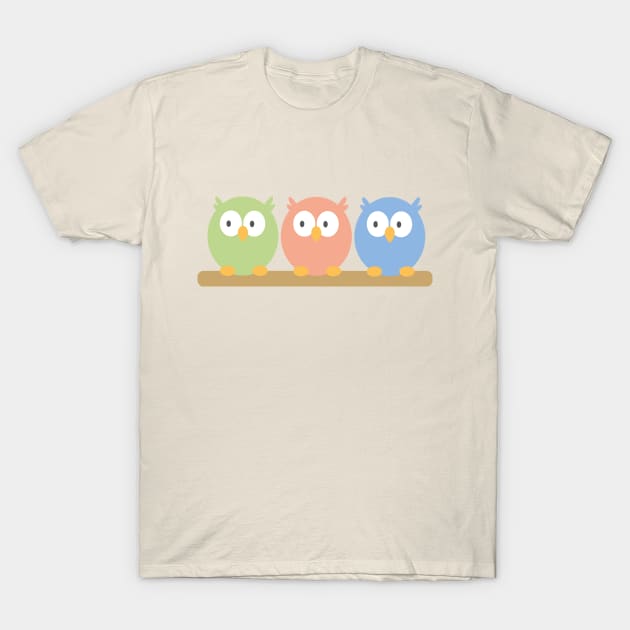 three owls T-Shirt by Mimmi